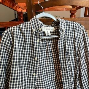 H&M blue and white checkered shirt